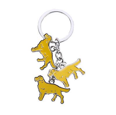 Gift Keychain Golden Retriever Dog Pet Animal Puppy Dogs New with Tags  Metal