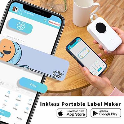 Label Maker Machine With Tape - Upgraded Phomemo D30 Bluetooth Label Maker,  Compatible With Ios + Android, Wireless Label Printer Suitable For Home 