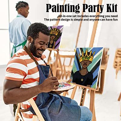  Sip And Paint Kit For Adults Date Night - 2 Pack 12x16