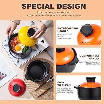 Clay Pot Cooking Soup Casserole For Gas Stove, High Temperature Resistant  Pot, Ceramic Soup Pot For Induction Cooker With Cover