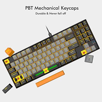 T68SE 60 Percent Keyboard Mechanical, LED Backlit Wired Keyboard  Ultra-Compac