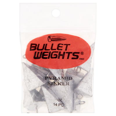 Bullet Weights® WPY1-24 Lead Pyramid Sinker Size 1 oz Fishing