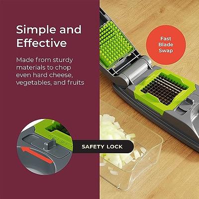 Mueller 4-Blade Onion Chopper, Vegetable Chopper, Grape Cutter, Egg and  Cheese Slicer with Container - Yahoo Shopping