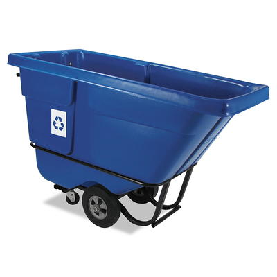 USE Heavy Duty Outdoor Recycling Bin Cart with Premium Rubber Wheels -  Holds 400+ Pounds in the Recycling Bins department at