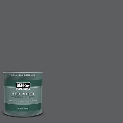 BEHR PREMIUM PLUS 1 qt. Designer Collection #DC-012 White Stone Semi-Gloss  Enamel Low Odor Interior Paint & Primer - Yahoo Shopping