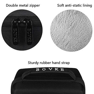 BOVKE Hard Carrying Case for OMRON Platinum BP5450 OMRON Gold BP5350 OMRON  7 Series BP7350 OMRON 10 Series BP7450 Wireless Blood Pressure Monitor,  Extra Room fits Premium Upper Arm Cuff, Black 