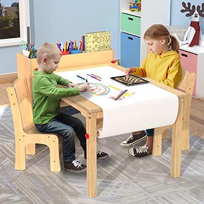 GDLF Kids Art Table and 2 Chairs, Wooden Drawing Desk, Activity & Crafts,  Children's Furniture, 42x23 - Yahoo Shopping