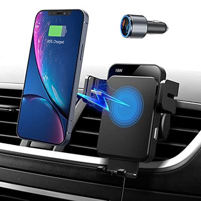 Wireless Car Charger Mount, Auto Clamping Fast Charging Car Mount, Air Vent  Phone Holder with QC 3.0 Adapter Compatible with iPhone 15/14/13/13 Pro/12  Pro/12/11 Series, Samsung S23/S22/S21 and More - Yahoo Shopping