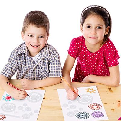 Spiral Art Craft Set, Children's Stencil Art Kit