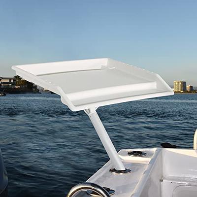 Boat Cutting Board Bait Table with Rod Holder Mount Fish Cleaning Table  Fillet Table Fish Fillet Board with Plier Storage and Knife Slot for Boat  Fishing Cutting Pontoon Fishing Boats Kayaks 