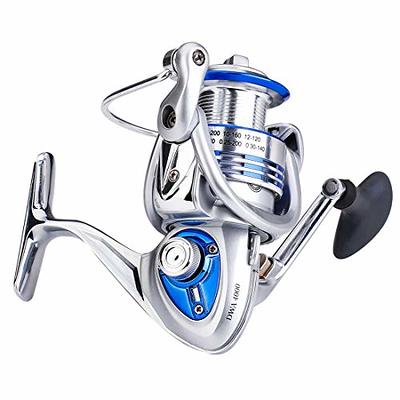 Diwa Spinning Fishing Reels for Saltwater Freshwater 3000 4000 5000 6000  7000 Spools Ultra Smooth Ultralight Powerful Trout Bass Carp Gear Stainless  Ball Bearings Metal Body Ice Fishing Reels(6000) - Yahoo Shopping