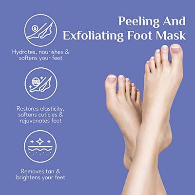 Lavinso Foot Peel Mask for Dry Cracked Feet – 2 Pack Dead Skin Remover and  Callus - Exfoliating Peeling Soft Baby Feet, Original Scent