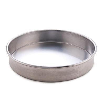 Choice 3 x 2 Round Mini Straight Sided Aluminum Cake Pan