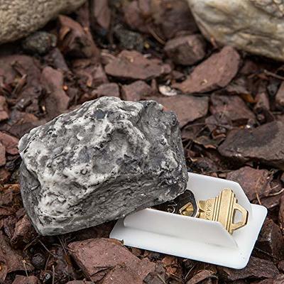 Katzco Hide a Spare Key Fake Rock - 2 Pack, Gray Camouflage Stone Diversion  Safe Looks and