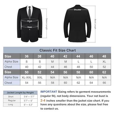 P&L Men's 2-Piece Classic Fit Office 2 Button Suit Jacket & Pleated Pants  Set Black 40 Regular / 34 Waist - Yahoo Shopping