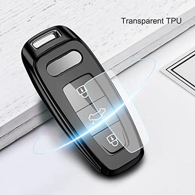  Funda de TPU suave para llave inteligente de automóvil,  compatible con Audi A3 A4 B9 A6 C8 A7 S7 4K A8 D5 S8 Q7 Q8 SQ8 E-tron  2018-2021 : Automotriz