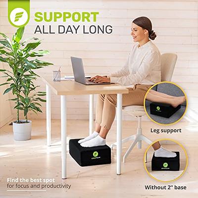 Under Work Desk Footstool, Desk Accessories, With Memory Foam And Washable  Removable Cover, Footstool For Office, Car, Home Foot Support And Ankle Rel