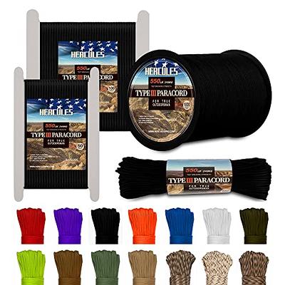 Paracord Planet 550lb Type III Paracord Combo Crafting Kits with Buckles
