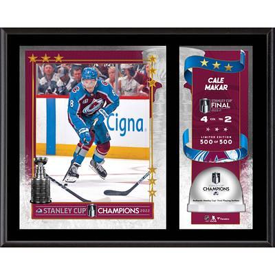 Framed Cale Makar Colorado Avalanche Autographed 2022 Stanley Cup Champions  16 x 20 Raising Cup Photograph