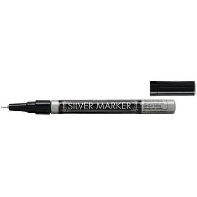 Pilot Creative Art & Crafts Marker, Extra-Fine Brush Tip, Silver