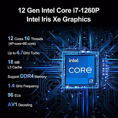 Intel NUC 12 Pro Mini PC Kit NUC12WSHi7 (12-Core i7-1260P 32GB RAM