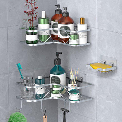 Ceramic Wall Mounted Corner Shelf for Shower