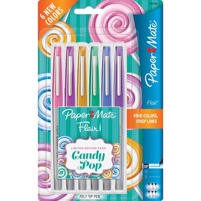 Paper Mate Flair 6pk Felt Pens 0.7mm Medium Tip Multicolored : Target