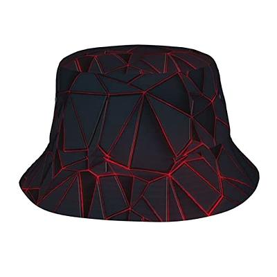 Dekuyper Pucker Bucket Hat Red Large Stitched Hawaiian Style New Old Stock