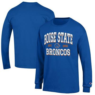 Men's New Era Navy Denver Broncos Current Raglan Long Sleeve T-Shirt