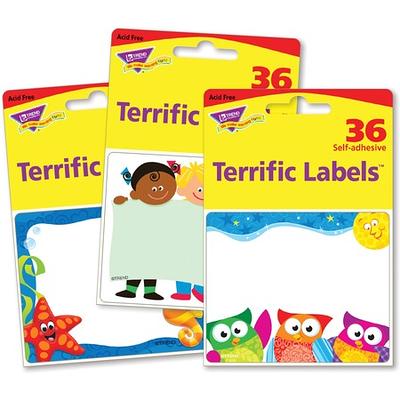 56 Retro Self Adhesive Name Tags Sticker Name Tags for Kids - Name