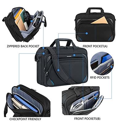 KROSER Laptop Bag 17.3 Inch Premium Laptop Briefcase Expandable