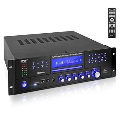 Pyle 4-Channel Wireless Bluetooth Power Amplifier - 1000W Stereo