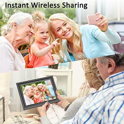 Digital Photo Frame 10.1 Inch WiFi Picture IPS HD Touch Screen Smart Cloud  Photo Frame with 16GB Storage, Auto-Rotate, Easy Setup to Share Photos or