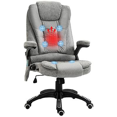 HOMESTOCK Gray High Back Executive Premium Faux Leather Office Chair with Back  Support, Armrest and Lumbar Support 99325 - The Home Depot