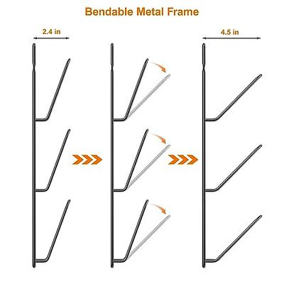 2-Pack Pot Lid Organizer Rack - 6 Tier Holder for Cabinet Door or Wall Mount