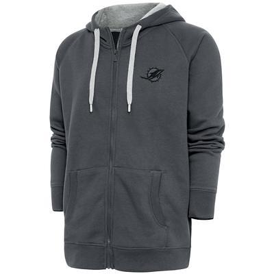 Miami Dolphins Nike Sideline Logo Performance Full-Zip Hoodie - Charcoal