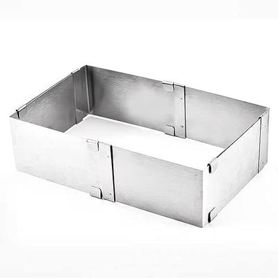 Extendable Square Stainless Steel Cake Mould