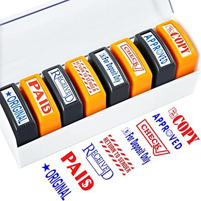 1 Pcs Custom Personalised Self Inking Rubber Stamp Kit Business Name  Address DIY