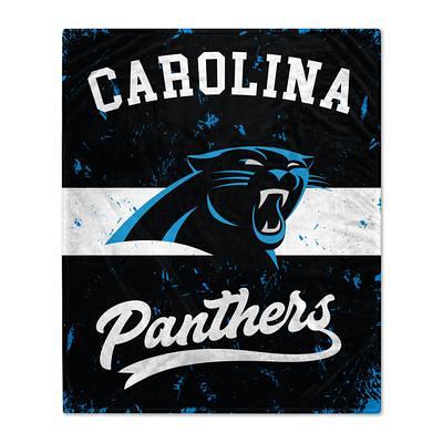 NFL Carolina Panthers Helmet Stripes Flannel Fleece Blanket