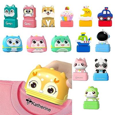 Custom Clothing Name Stamp for Kids Self Inking Fabric Rubber Stamps with  Refill Ink Personalized and Waterproof Cute Cartoon Design for Students  Children's Clothes (Style 1) - Yahoo Shopping