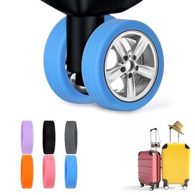 8PCS/Set Silicone Suitcase Wheels Protection Cover Travel Luggage  Accessories