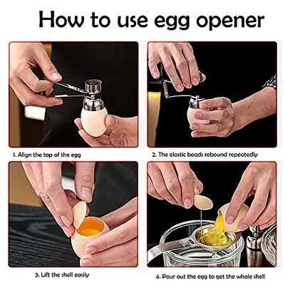 Egg Topper Cutter, Stainless Steel Egg Shell Scissors Opener