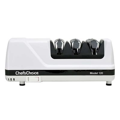 Chef'sChoice 15XV Professional Electric Knife Sharpener with 100-Percent  Diamond Abrasives and Precision Angle Guides for Straight Edge and Serrated