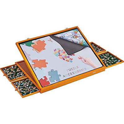 Lavievert Jigsaw Puzzle Table Puzzle Plateau Puzzle Board with Four Sliding  Drawers & Puzzle Mat Set for up to 1,500 Pieces