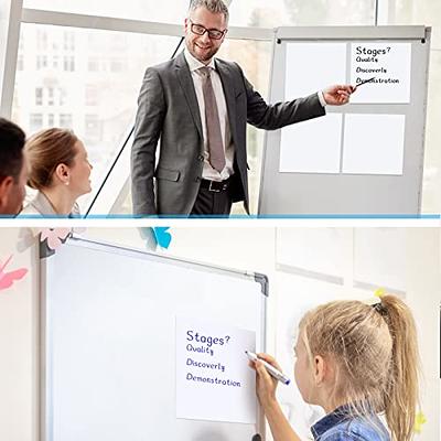 Office Aid Flexible Large Dry Erase White Board Roll,41x48 Inch Big Dry  Erase Board for Wall, Frameless Erasable Whiteboard Stick On Wall, Sticky
