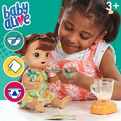  Baby Alive Sunshine Snacks Doll, Eats and Poops, Summer-Themed  Waterplay Baby Doll, Ice Pop Mold, Toy for Kids Ages 3 and Up, Brown Hair :  Toys & Games