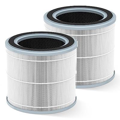 LV-PUR131 Filter Replacement for LEVOIT Air Purifier LV-PUR131 LV-PUR131S LV -PUR131-RF, Includes 2 Pack Ture HEPA Filters + 2 Pack Activated Carbon Pre- Filters : : Home