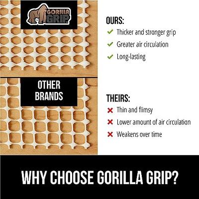 Gorilla Grip Rug Pad for Carpet Floor and Felt and Natural Rubber Rug Pad, Rug  Pad