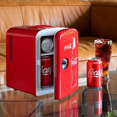 Classic Coca Cola 6 Can Personal Mini Cooler and Fridge