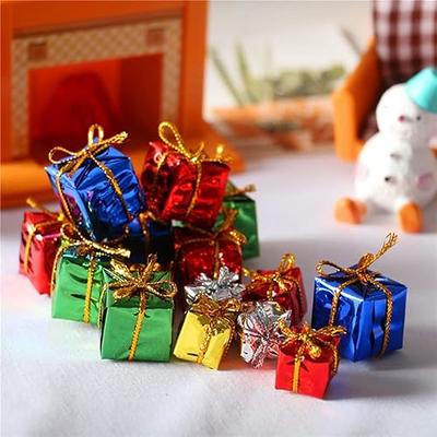 Miniature Gift Wrap Elf Prop Gift Box Miniature Scissors Dollhouse